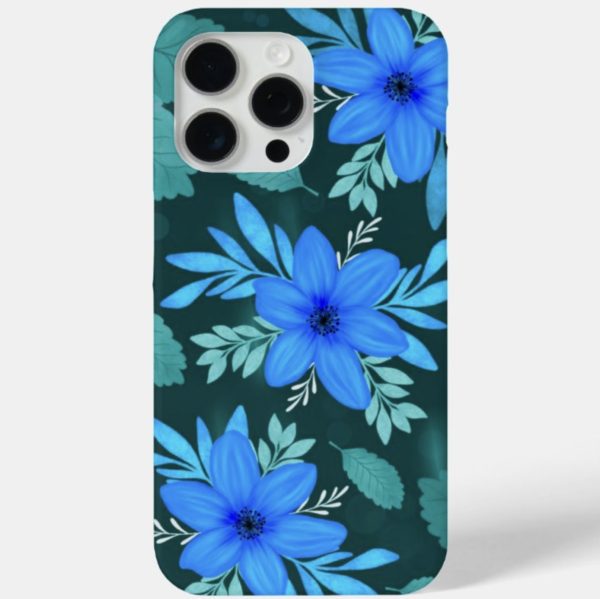 Blue Blossom Elegance iPhone and Samsung Cover