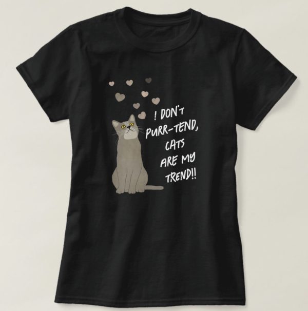 Cats Are My Trend T-Shirt - Image 4