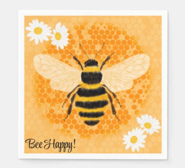 Bee Happy Napkins
