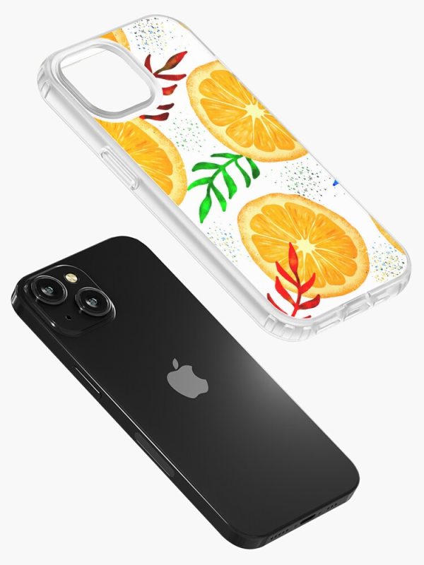 iPhone 15 /+/pro/max Soft case with oranges - Image 2