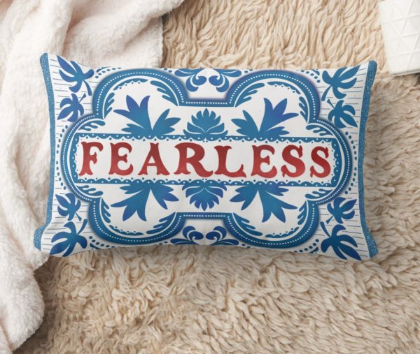 Fearless Vintage Affirmation Pillow - Image 2