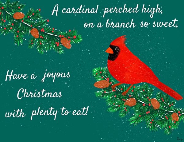 Cardinal Christmas Magic Greeting Card - Image 2