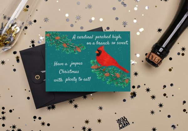 Cardinal Christmas Magic Greeting Card