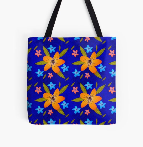 Tote with Midnight Bloom flowers - Image 2