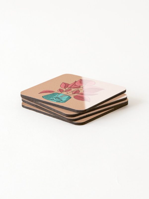 Keep on growing coasters with Plant illustration - Image 3