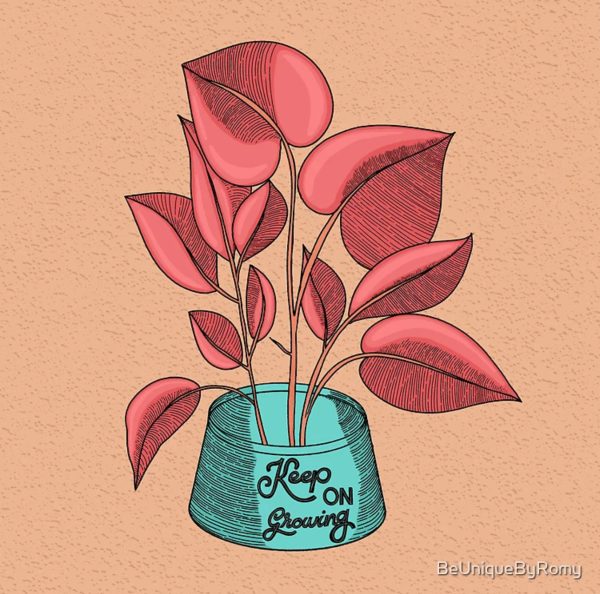 Keep on growing coasters with Plant illustration - Image 4