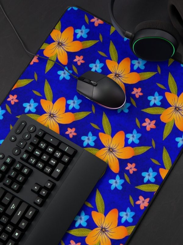 Midnight Bloom Mouse Pad - Image 2