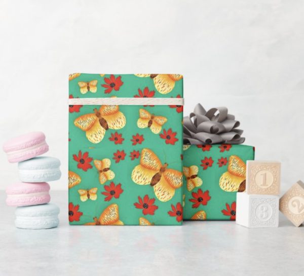 Butterfly Garden wrapping paper - Image 3