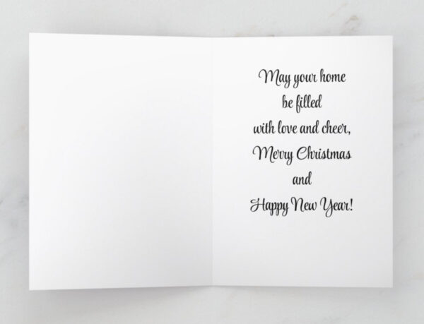 Sent with Love – Stamp Style Christmas Card - Image 3