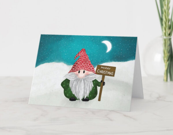 Gnome-tastic Christmas Cheer" Holiday Card - Image 2