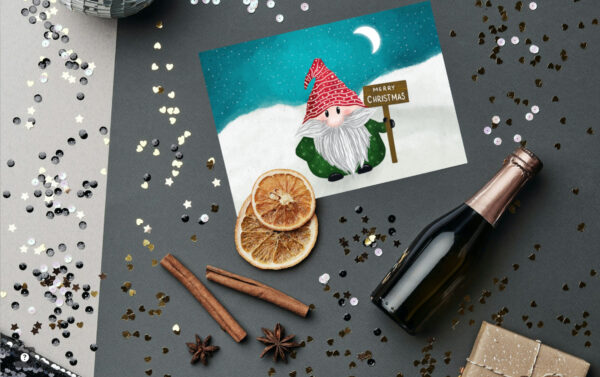 Gnome-tastic Christmas Cheer" Holiday Card