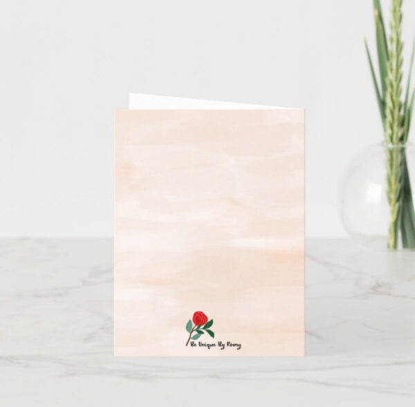 Gratitude in Full Bloom Floral Thank You Card | Hand-Drawn Vase & Flowers | Mom,Nurse, Teacher, or Caregiver Appreciation - Image 8