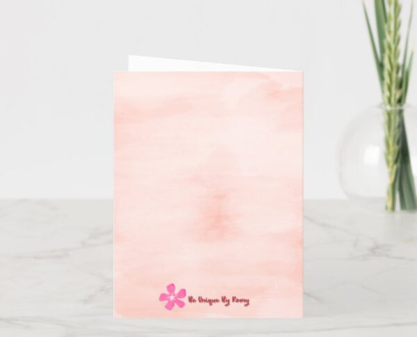 Thankful for Your Care" – Hand-Drawn Greeting Card | Nurse, Doctor, Caregiver Appreciation | Floral Thank You Card - Image 5