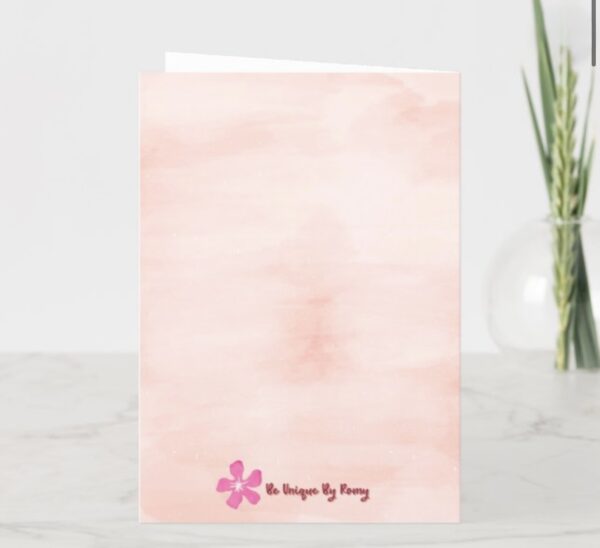 Thankful for Your Care" – Hand-Drawn Greeting Card | Nurse, Doctor, Caregiver Appreciation | Floral Thank You Card - Image 3