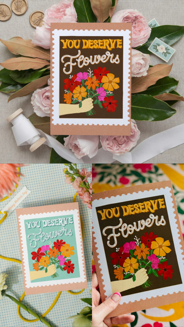 Show Your Gratitude with Handcrafted Flowers Greeting Card - Perfect for Mother’s Day,Healthcare Workers & Friends - Image 13