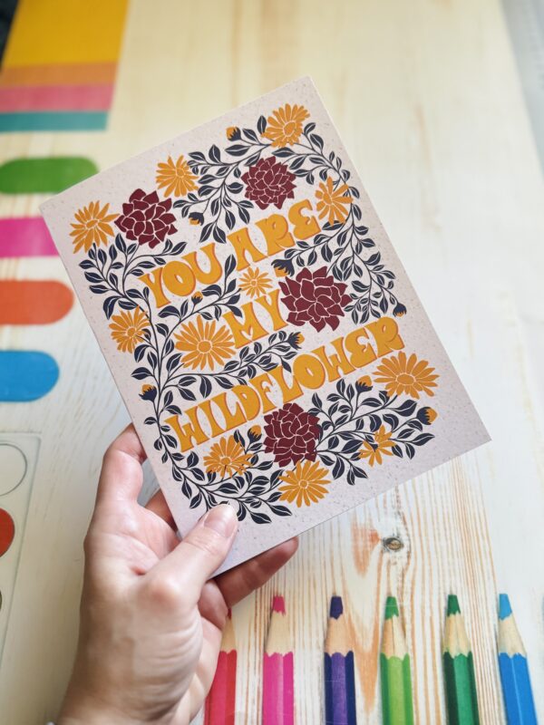 Celebrate Your Special Someone with a Wildflower Card - Perfect Gift for Him or Her" - Image 2