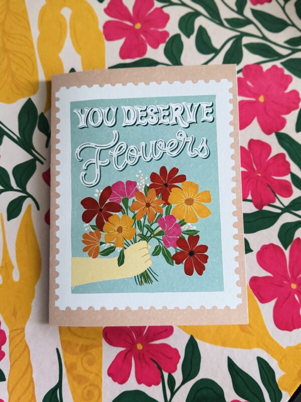 Show Your Gratitude with Handcrafted Flowers Greeting Card - Perfect for Mother’s Day,Healthcare Workers & Friends - Image 4