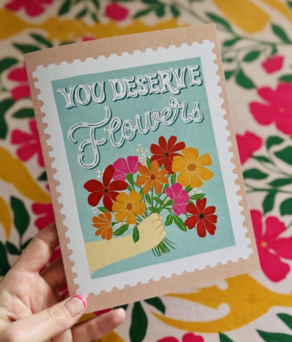 Show Your Gratitude with Handcrafted Flowers Greeting Card - Perfect for Mother’s Day,Healthcare Workers & Friends - Image 10