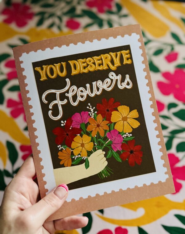 Show Your Gratitude with Handcrafted Flowers Greeting Card - Perfect for Mother’s Day,Healthcare Workers & Friends - Image 8