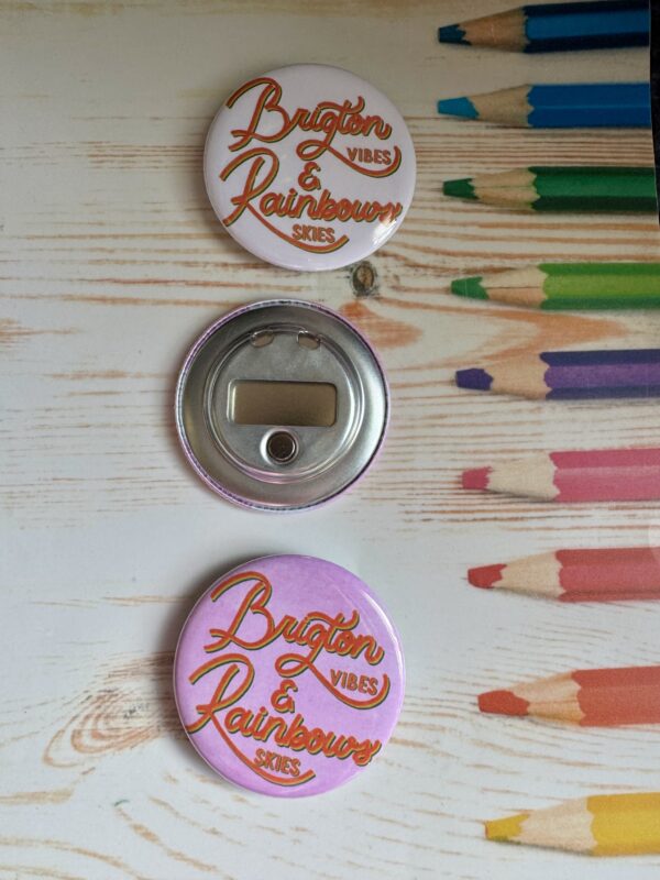 Brighton Vibes and Rainbow Skies – Magnet Bottle Opener - Image 7