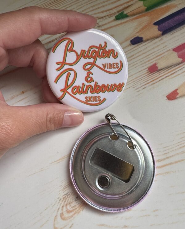 Brighton Vibes and Rainbow Skies – Magnet Bottle Opener - Image 5