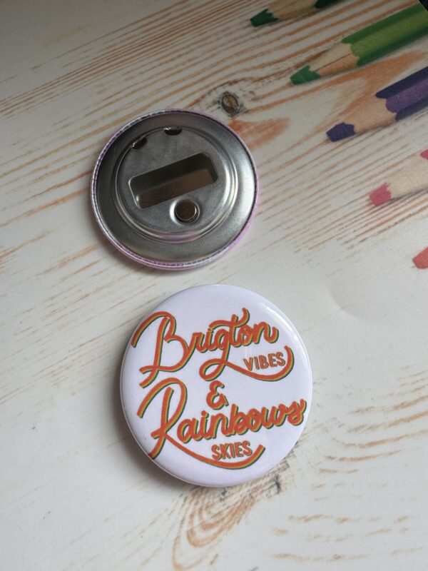 Brighton Vibes and Rainbow Skies – Magnet Bottle Opener - Image 4